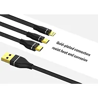 ShopMagics 3-in-1 Cable for iQOO Z3 / Z 3 USB Cable | High Speed Rapid Fast Turbo Android  Tablets Car Mobile Cable With Micro/Type-C/iPh USB Multi Charging Cable (3 Amp, GM3)-thumb3