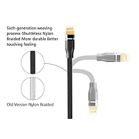 3-in-1 Cable for vivo S12 Pro/S 12 Pro USB Cable | High Speed Rapid Fast Turbo Android  Tablets Car Mobile Cable With Micro/Type-C/iPh USB Multi Charging Cable (3 Amp, GM3)-thumb2