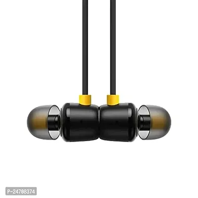 Earphones for Vivo Y15 2019 Earphones Original Like Wired in-Ear Headphones Stereo Deep Bass Head Hands-Free Headset Earbud with Built in-line Mic, 3.5mm Jack (RM2, Black)-thumb2