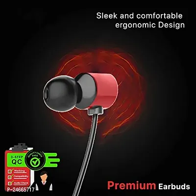 Bluetooth Earphones for Xiaomi Redmi 9A Sport Earphones Original Like Wireless Bluetooth Neckband in-Ear Headphones Headset with Mic, Deep Bass, Sports Earbuds (60 Hours, CSM3)-thumb5