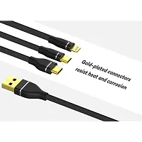 ShopMagics 3-in-1 Cable for Karbonn KX25 USB Cable | High Speed Rapid Fast Turbo Android  Tablets Car Mobile Cable With Micro/Type-C/iPh USB Multi Charging Cable (3 Amp, GM3)-thumb3