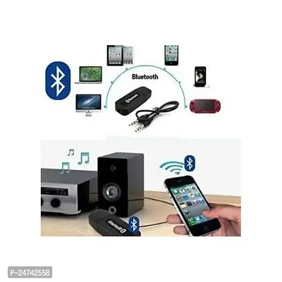 Car Bluetooth for Hyundai i20 Magna Car Bluetooth Music Receiver Adapter with Built-in Mic and 3.5mm AUX Audio Stereo Wireless HiFi Dongle Transmitter Mp3 Speaker Car Kit (UCB6, Black)-thumb3