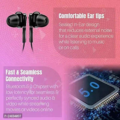 Bluetooth Earphones for Moto G70 / G 70 Earphones Original Like Wireless Bluetooth Neckband in-Ear Headphones Headset with Mic, Deep Bass, Sports Earbuds (15 Hours, JO21)-thumb4