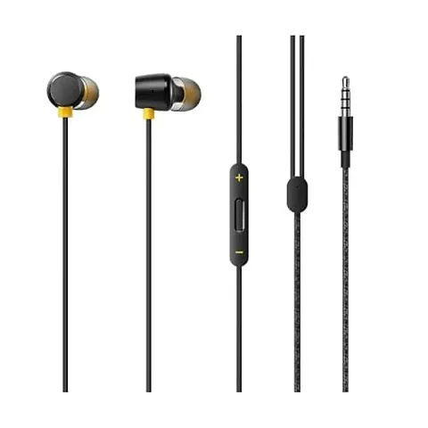ShopMagics Earphones for Android, iOS Phones, Tablets, Power Banks, Bluetooth Speakers, Camera Wired Headphones (RM2, Black)