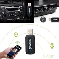 Car Bluetooth for Coolpad Cool S Car Bluetooth Music Receiver Adapter with Built-in Mic and 3.5mm AUX Audio Stereo Wireless HiFi Dongle Transmitter Mp3 Speaker Car Kit (UCB6, Black)-thumb1