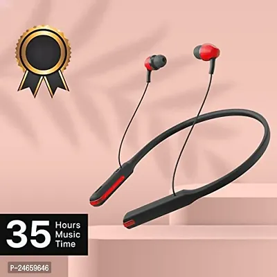 Bluetooth Earphones for Micromax Canvas 2.2 A114 Earphones Original Like Wireless Bluetooth Neckband in-Ear Headphones Headset with Mic, Deep Bass, Sports Earbuds (35 Hours, HORI6)-thumb2