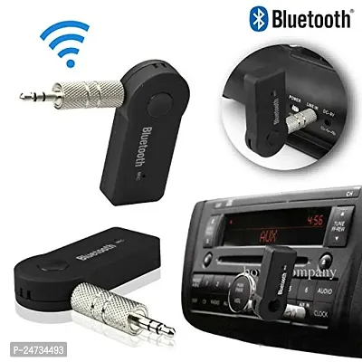 Car Bluetooth for Mahindra Scorpio-N Z8 Car Bluetooth Music Receiver Adapter with Built-in Mic and 3.5mm AUX Audio Stereo Wireless HiFi Dongle Transmitter Mp3 Speaker Car Kit (ACB6, Black)-thumb3