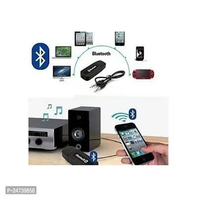 Car Bluetooth for Nothing Phone 1 Car Bluetooth Music Receiver Adapter with Built-in Mic and 3.5mm AUX Audio Stereo Wireless HiFi Dongle Transmitter Mp3 Speaker Car Kit (UCB6, Black)-thumb3