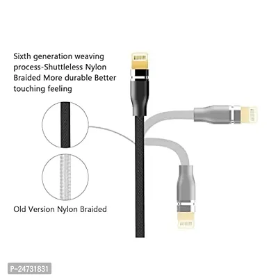 3-in-1 Cable for OPP-O A76 / A 76 USB Cable | High Speed Rapid Fast Turbo Android  Tablets Car Mobile Cable with Micro/Type-C/iPh USB Multi Charging Cable (3 Amp, GM3)-thumb3