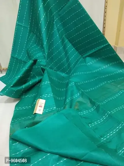 Classic Chanderi Silk Printed Saree with Blouse piece