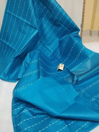 Best Selling Chanderi Silk Saree with Blouse piece 