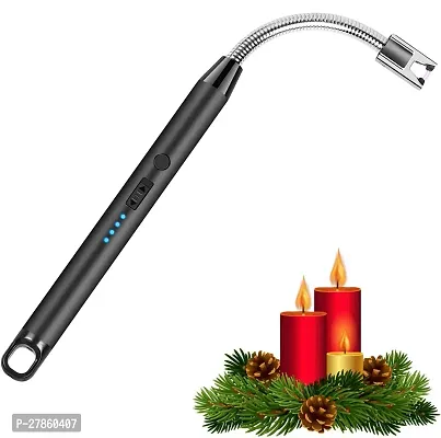 Silver Electric Gas Lighter for Kitchen Use Candle Lighter Plasma Lighter