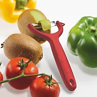 Castle Kart Multipurpose Peeler - Stainless Steel Serrated Edge Kitchen Tool for Home  Professional Use, Swiss Made-thumb3