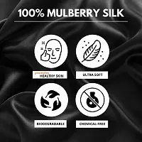 COREY100% Mulberry Silk Eye Mask, Super Smooth Sleep Mask And Blind Fold (Black)-thumb4