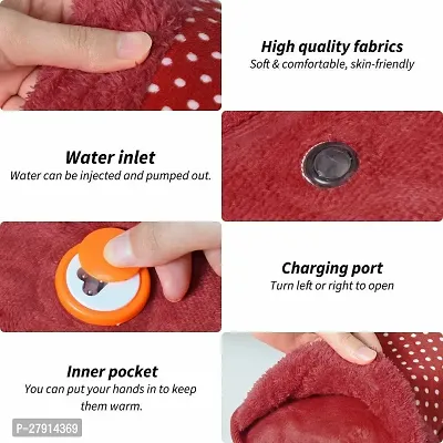 Electric Hot Water Bag Heating Pad Fur Velvet With Hand Pocket Pain Reliever-thumb3