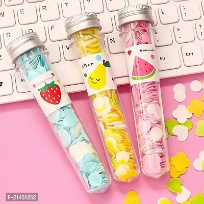 Ction Disposable Mini Soap Paper Scented Soap Bath Flakes Flower Design Tube Petal Shape Bottle Travel Soft Paper Soap Easy To Carry Travel Mini Soap (ASSORTED)(Pack Of 2)-thumb5