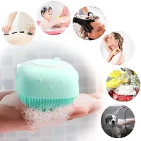 COREY Silicon Massage Bath Brush Hair, Bathing Brush for Cleaning Body | Silicon Wash Scrubber, Cleaner  Massager for Shampoo, Soap Dispenser | Bathing Tool | Bathroom, Men  Women-thumb1