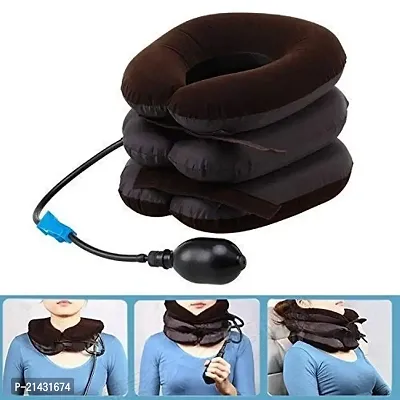 COREY Tractor Neckline Pillow Man and Woman Massage  Relaxation Air Bag 3 Tier Inflatable Pillow for Cervical Spine Neck Rest Support and Massagers Pillow-thumb4