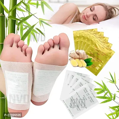 Castle Kart Herbal Health Pads Detox Foot Patch Body Natural Cleansing Pain Stress Relief (1 Pack 10pis)-thumb0