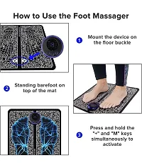 Castle Kart Electric Foot Massager,EMS Massage Pad,Pain Relief Rechargeable Portable Muscle Stimulator Therapy Mat Relax Feet for Home and Office Use for Men and Women (Foot Massager)-thumb4