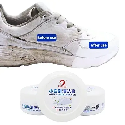 Buy VMITRA White Shoe Cleaner Cream with Sponge Instant Shoe Whitener for  White Shoes No-Wash Shoe Cleaning Kit White Sneaker Cleaner White Shoe  Polish Sneaker Cleaning Kit Shoe Eraser Stain Remover 260gm