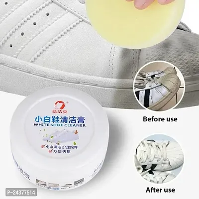 DOCAT Shoe Cleaner Cream with Sponge, White Shoe Cleaner Stain Remover, Shoe  Polish Whitening Cream Cleaning Kit for Sneaker Cleaner, White Shoes,  Leather Shoes… | White shoe cleaner, Clean shoes, Sneaker cleaner