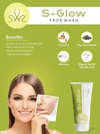 Glow Face Wash For Acne, Blackheads  Whiteheads 3 in 1 Care Face Wash For All Skin Types(100ml)-thumb3