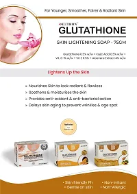 Castle Kart Dextron Glutathione Infused Haldi Chandan Soap Bar Naturally Luminous, Skin-Whitening Formula for All Skin Types(Pack Of 2)-thumb2