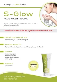 Glow Face Wash For Acne, Blackheads  Whiteheads 3 in 1 Care Face Wash For All Skin Types(100ml)-thumb1