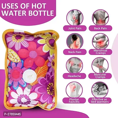 Hot water bag electrical pain relief heating gel pad electric warm water bag Electrical 1 L Hot Water Bag  (Multicolor)-thumb5