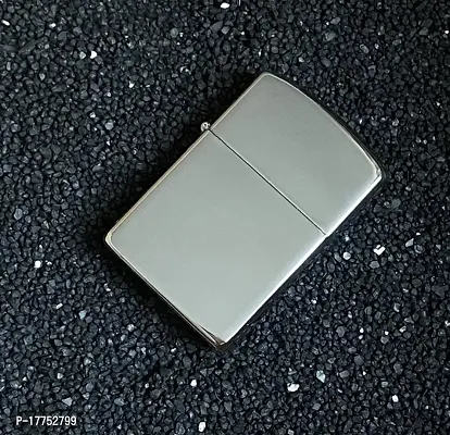 Earth Refillable Silver Small Pocket Cigarette Lighter