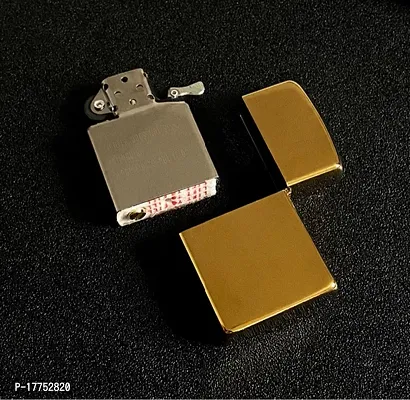 Earth Refillable Golden Small Pocket Cigarette Lighter