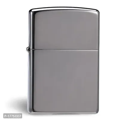 Earth Refillable Silver Small Pocket Cigarette Lighter-thumb0