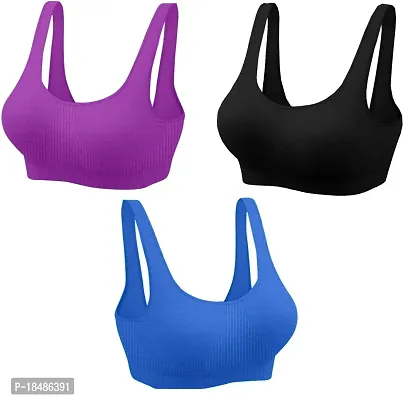 Women Air Cotton Non Padded Non - Wired Air Sports Bra (Pack Of 1)