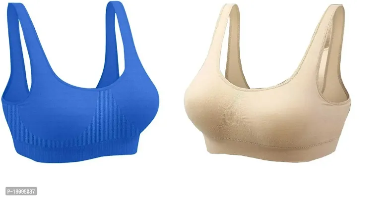 Buy Sports Bra For Women Girls Cotton Non - padded Full Coverage