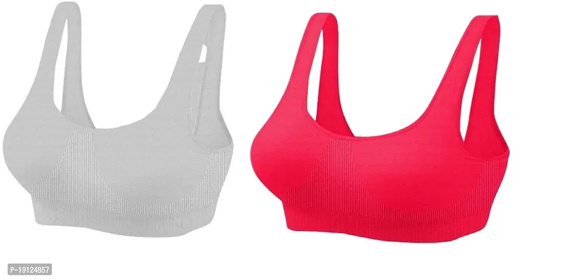 Women Air Non Padded Bra Stretchable Bra (Pack Of 2)