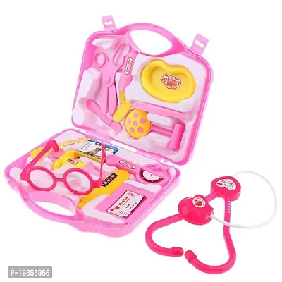 Vaishnavii Doctor Tool Kit for Kids | Doctor Pretend Play Toys with Backpack | Medical Role Play Educational Toy | Doctor Play Set Stethoscope Medical Kit - Pink-thumb0