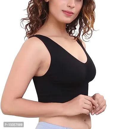 Woman Air Bra, Sports Bra, Stretchable Non Padded Seamless Bra (Pack Of 1)