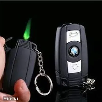 Refillable with BMW Keychain Windproof Jet Flame | Pocket Lighter | Cigarette Lighter | Stylish Look Antique Lighter