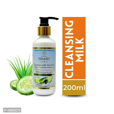 Rushi Khadi Cucumber with Aloevera Pore Clarifying Cleansing Milk 200ml|-thumb2