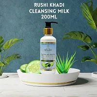 Rushi Khadi Cucumber with Aloevera Pore Clarifying Cleansing Milk 200ml|-thumb2