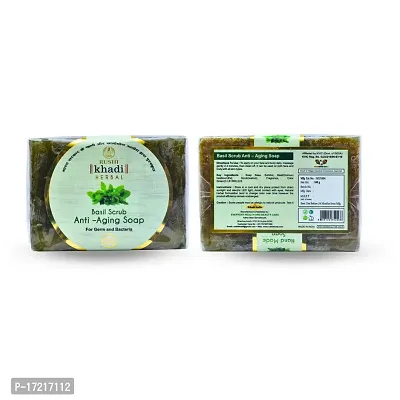 Buy Basil Scrub Anti Aging Handmade Soap 300G Pack of 3 100g each