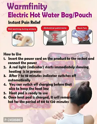 FANCY ELECTRIC WATER HEATING PADS| MUSCLE PAIN RELEIFER | EASY-TO-USE | HANDY | CORD ELECTRIC HEATING | FOR MUSCLE PAIN IN WINTER | BEST FOR SENIOR IN WINTER| DESIGN VARIES | PACK OF 1-thumb4