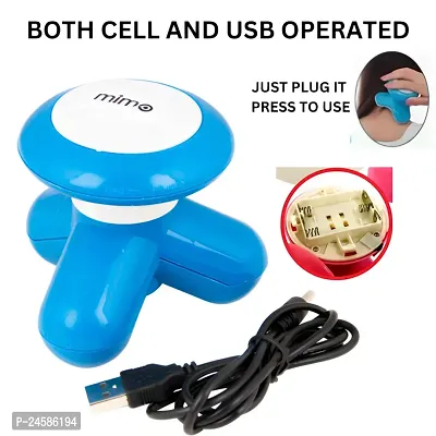 CLASSY RR PORTABLE MINI MASSAGER | PORTABLE MINI DESIGN | BOTH USB AND CELL OPERATED | ALL BODY MASSAGER MACHINE | FOR ALL AGE-GROUP | (PACK OF 1) | COLOR VARIES-thumb2