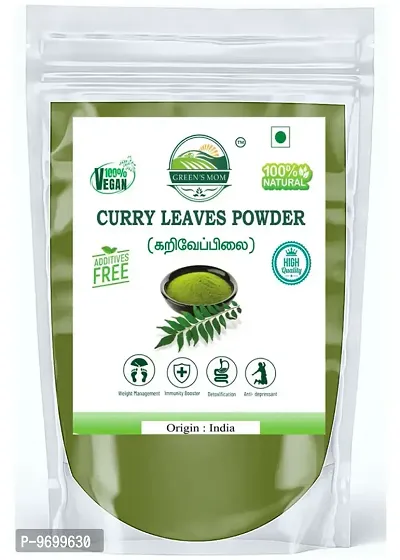 Natural Pure CURRY LEAF POWDER for Reduces Stress And Diabetes Improves Memory And Eyesight Hair Growth, Skin And Face care 500g-thumb0