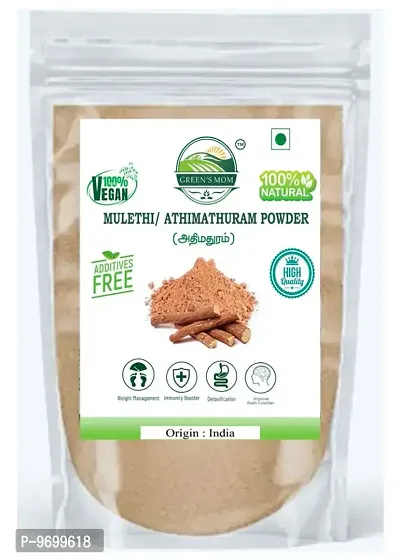 Natural Fresh MULETHI/ ATHIMATHURAM POWDER Good for Respiratory Troubles, Immunity Booster, Digestion, Diabetes, Hair Growth, Skin And Face care 500g-thumb0