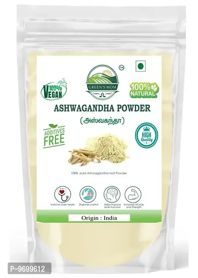 Natural Ashwagandha Powder for Relieves Stress and Anxiety, Brain Memory, Immunity Booster, Diabetes, Increases Muscle Strength  500g-thumb0