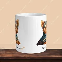 Premium 330ml Ceramic White Coffee Mug - best friend forever 01 - Single Pack-thumb1