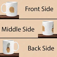 Stylish Printed Ceramic Coffee Mug, 330ml-thumb3