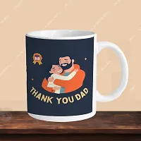 Premium 330ml Ceramic White Coffee Mug - thankyou dad- Single  Pack-thumb2